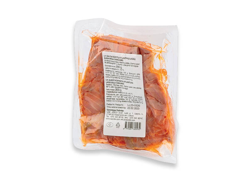 Šaltai rūkytos lašišų nugarėlės JUNGA
			, 
				 200 g, 6,95 Eur/kg. A lygio parduotuvėse