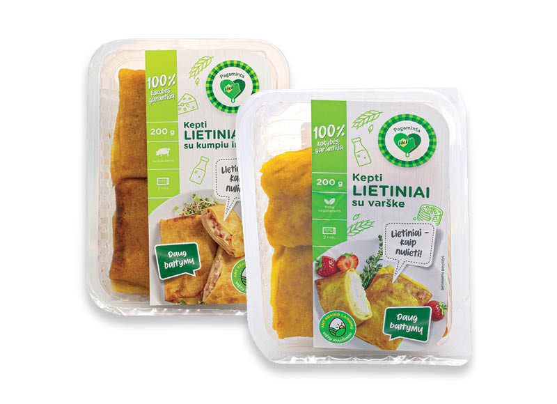 PAGAMINTA IKI kepti lietiniai
			, 
				 200 g, 3 rūšių, 8,95 Eur/kg. A lygio parduotuvėse. Ir IKI EXPRESS
