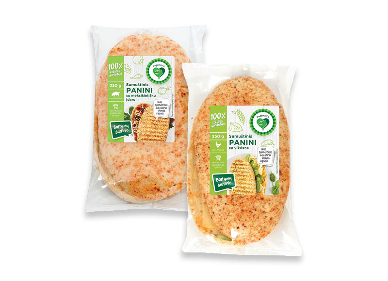 PAGAMINTA IKI sumuštiniai PANINI
			, 
				 220 g, 250 g, 3 rūšių. Ir IKI EXPRESS