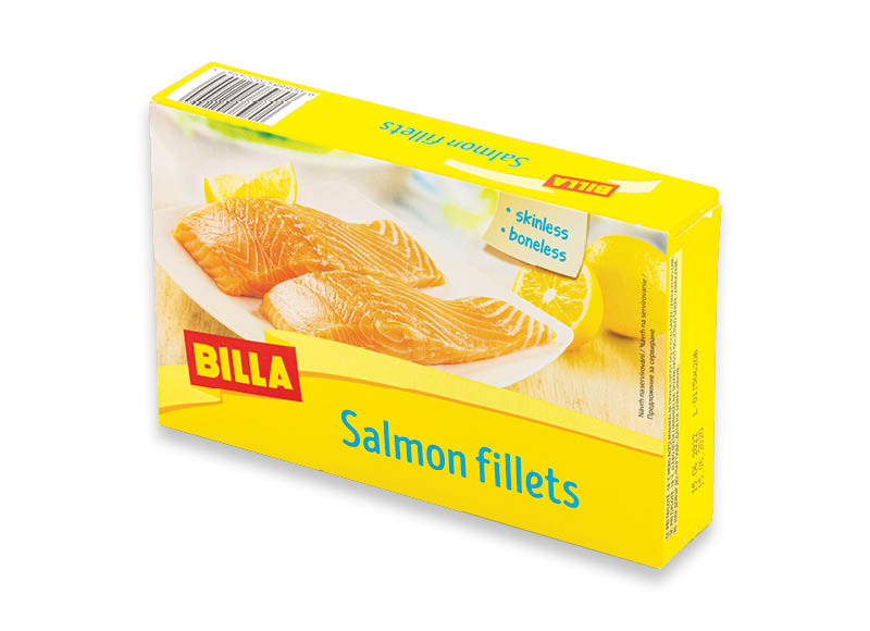 BILLA laukinių lašišų filė
			, 
				 250 g, 19,96 Eur/kg. A lygio parduotuvėse