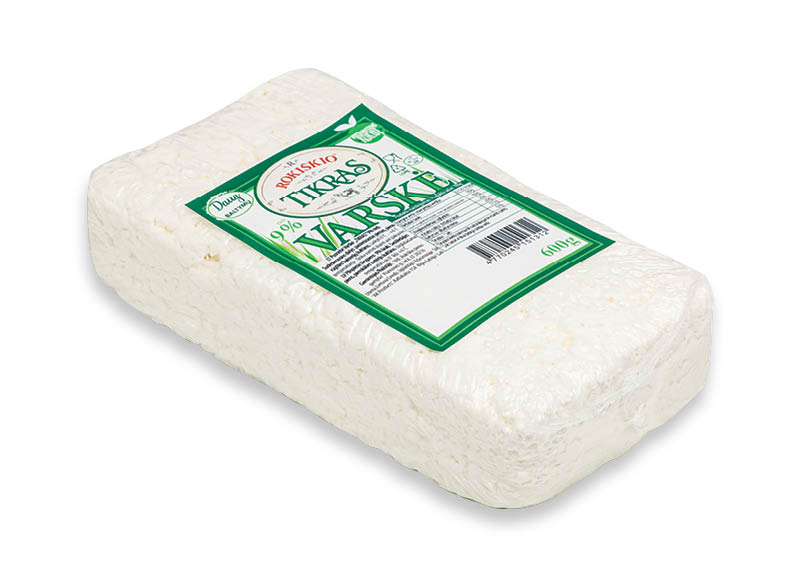 ROKIŠKIO varškė TIKRAS
			, 
				 600 g, 9 % rieb., 5,48 Eur/kg. A lygio parduotuvėse