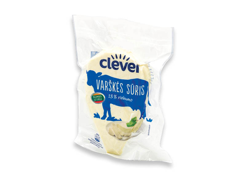 CLEVER varškės sūris
			, 
				 1 kg, 13 % rieb.