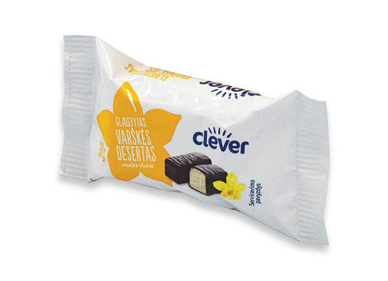CLEVER glaistytas vanilės skonio varškės desertas
,
38 g, 9,74 Eur/kg CLEVER glaistytas vanilės skonio varškės desertas
,
38 g, 9,74 Eur/kg