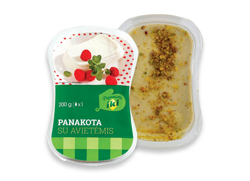 Desertas PANAKOTA su avietėmis, su pistacijomis
,
200 g, 2 rūšių, 8,45 Eur/kg Desertas PANAKOTA su avietėmis, su pistacijomis
,
200 g, 2 rūšių, 8,45 Eur/kg