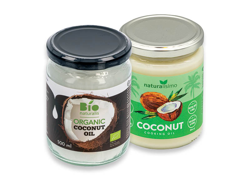 Kokosų aliejui
			, 
				 0,2 l, 0,217 l, 0,5 l, 5 rūšių