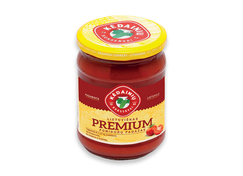 KĖDAINIŲ pomidorų padažas PREMIUM
,
500 g, 2,58 Eur/kg KĖDAINIŲ pomidorų padažas PREMIUM
,
500 g, 2,58 Eur/kg