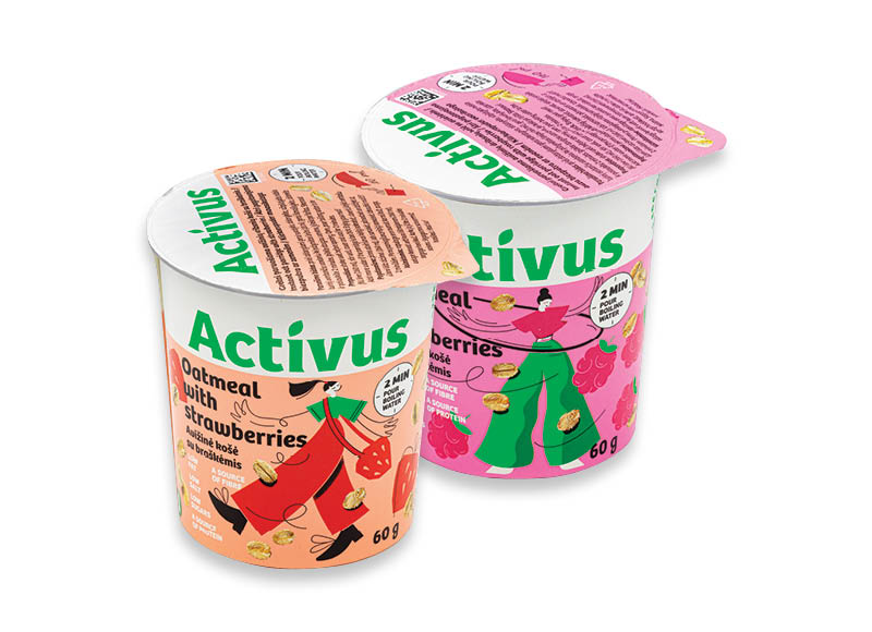 Košėms ACTIVUS
			, 
				 50 g, 55 g, 60 g, 9 rūšių