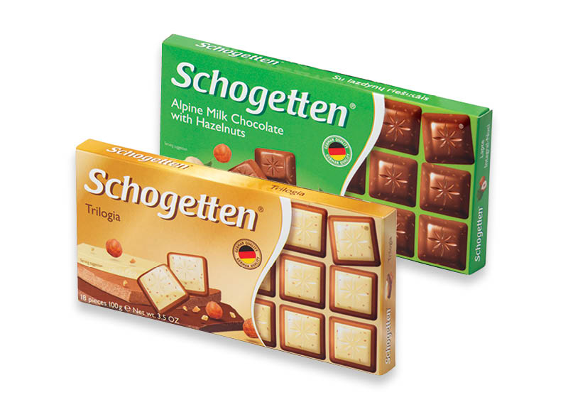 Šokolado plytelė SCHOGETTEN
,
100 g, 5 rūšių, 12,90 Eur/kg Šokolado plytelė SCHOGETTEN
,
100 g, 5 rūšių, 12,90 Eur/kg