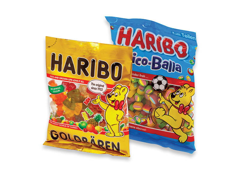 Guminukai HARIBO
			, 
				 Įvairių rūšių. Ir IKI EXPRESS