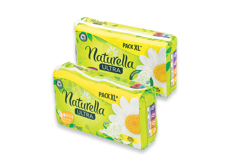 NATURELLA higieniniai paketai ULTRA NORMAL ir ULTRA SUPER
			, 
				 16 vnt., 20 vnt. A lygio parduotuvėse