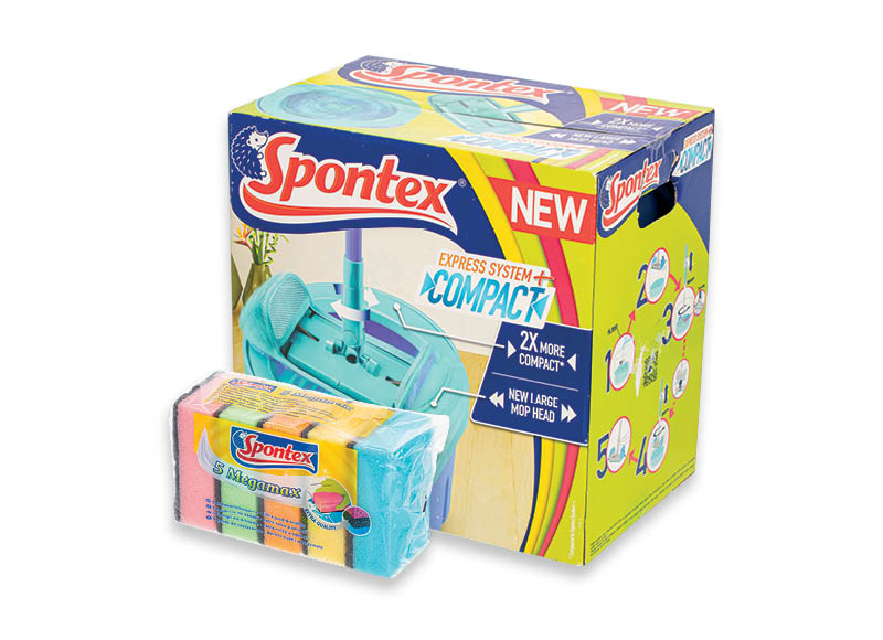 Prekėms SPONTEX
			, 
				 Įvairių rūšių
