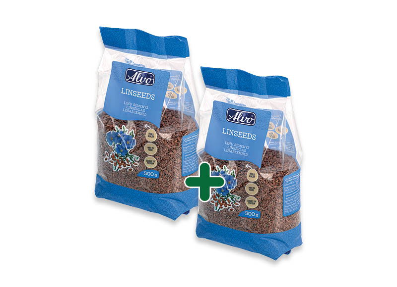 Linų sėmenys ALVO
			, 
				 500 g, 2,99 Eur/vnt.
