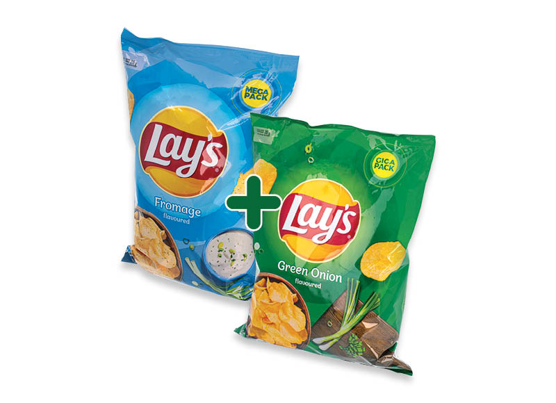 Bulvių traškučiai LAY’S
,
210 g, 215 g, 5 rūšių, 2,99 Eur/vnt. Bulvių traškučiai LAY’S
,
210 g, 215 g, 5 rūšių, 2,99 Eur/vnt.