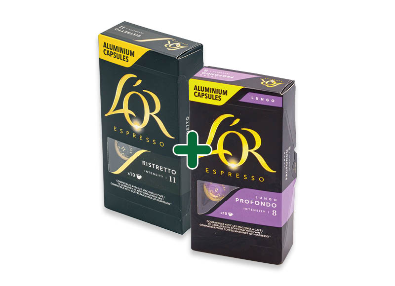 Kavos kapsulės L’OR
			, 
				 10 vnt., 3 rūšių, 4,99 Eur/vnt. A lygio parduotuvėse