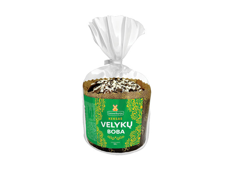 Keksas VELYKŲ BOBA
,
420 g, 7,60 Eur/kg. A lygio parduotuvėse Keksas VELYKŲ BOBA
,
420 g, 7,60 Eur/kg. A lygio parduotuvėse