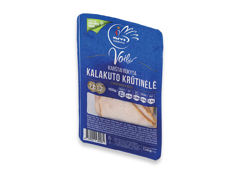 Karštai rūkyta VOILA kalakutų krūtinėlė
			, 
				 120 g, 19,92 Eur/kg. A lygio parduotuvėse