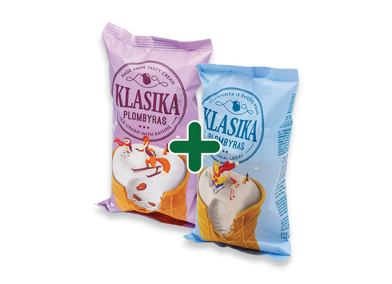 Valgomieji ledai KLASIKA vafliniame puodelyje
			, 
				 120 ml, 6 rūšių, 0,99 Eur/vnt. A lygio parduotuvėse