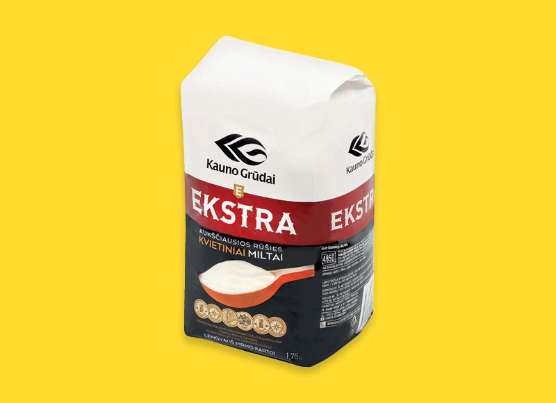 KAUNO GRŪDŲ miltai EKSTRA 405D
			, 
				 1,75 kg, 0,85 Eur/kg