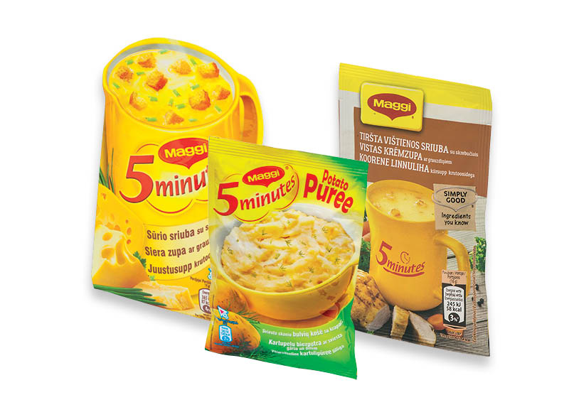 Sultiniai, greitai paruošiami makaronai ir idėjos pietums MAGGI
			, 
				 Įvairių rūšių. Ir IKI EXPRESS