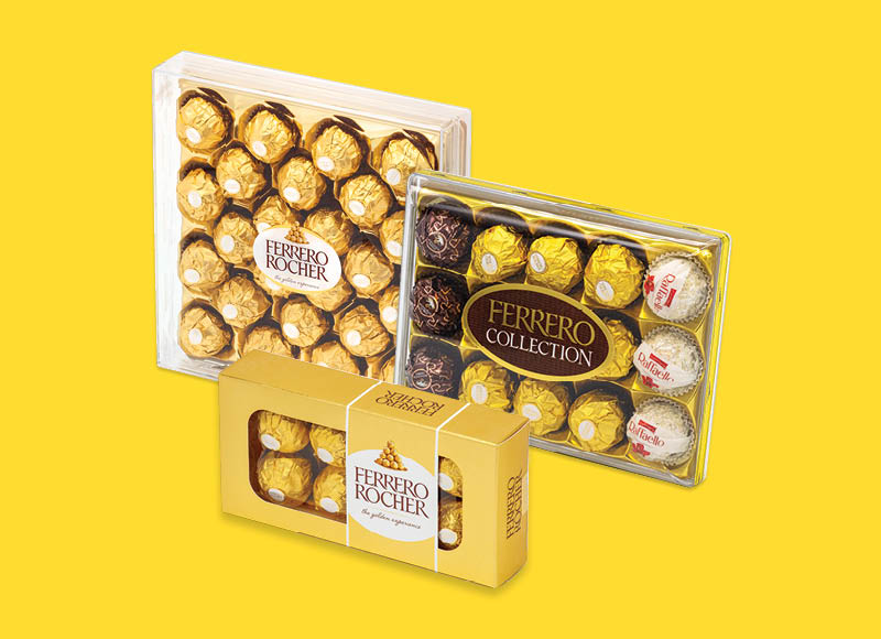 Saldainiams ROCHER
			, 
				 100 g, 172 g, 300 g, 3 rūšių (nuolaida taikoma nuotraukoje pavaizduotoms prekėms)