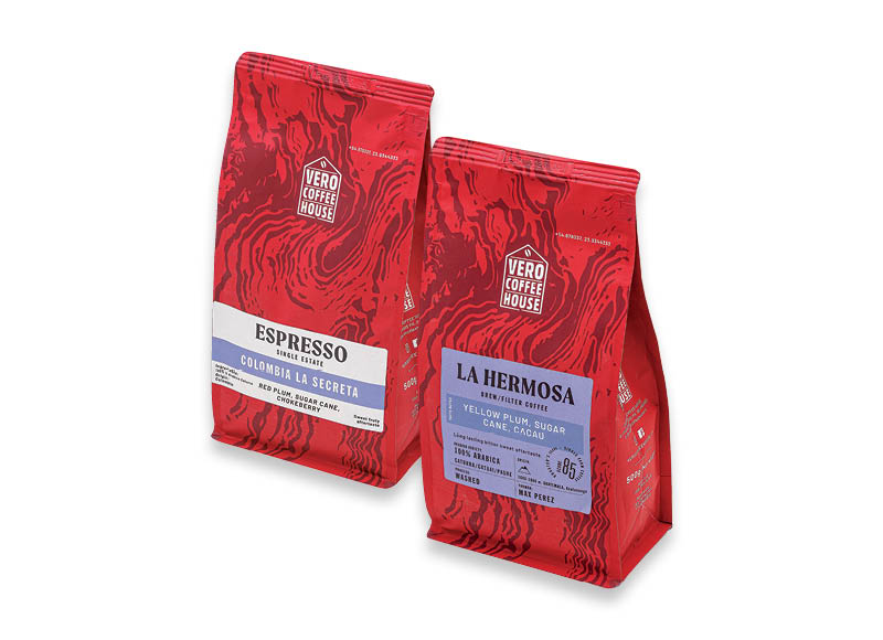 Kavos pupelėms VERO COFFEE
			, 
				 500 g, 4 rūšių. A lygio parduotuvėse