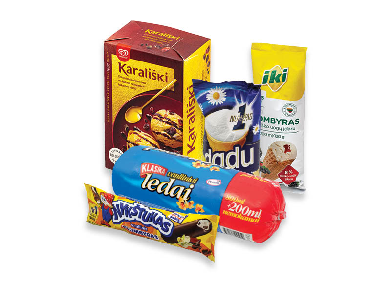 Valgomiesiems ledams
			, 
				 Įvairių rūšių. Ir IKI EXPRESS