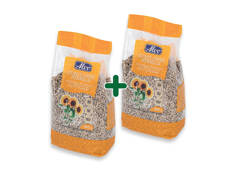 Saulėgrąžų branduoliai ALVO
			, 
				 500 g, 3,69 Eur/vnt. A lygio parduotuvėse
