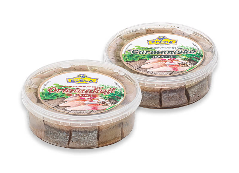 GURMANIŠKA ir ORIGINALI silkių filė EDEGA
			, 
				 500 g, 2 rūšių, 5,98 Eur/kg