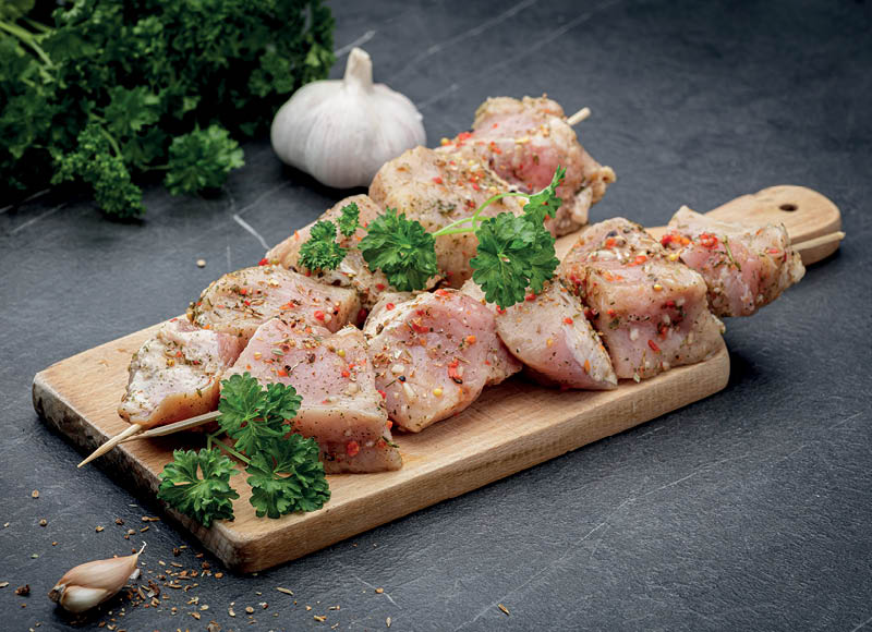 POPULIARUSIS kiaulienos šašlykas
			, 
				 (sveriamoje vitrinoje) 1 kg. A lygio parduotuvėse