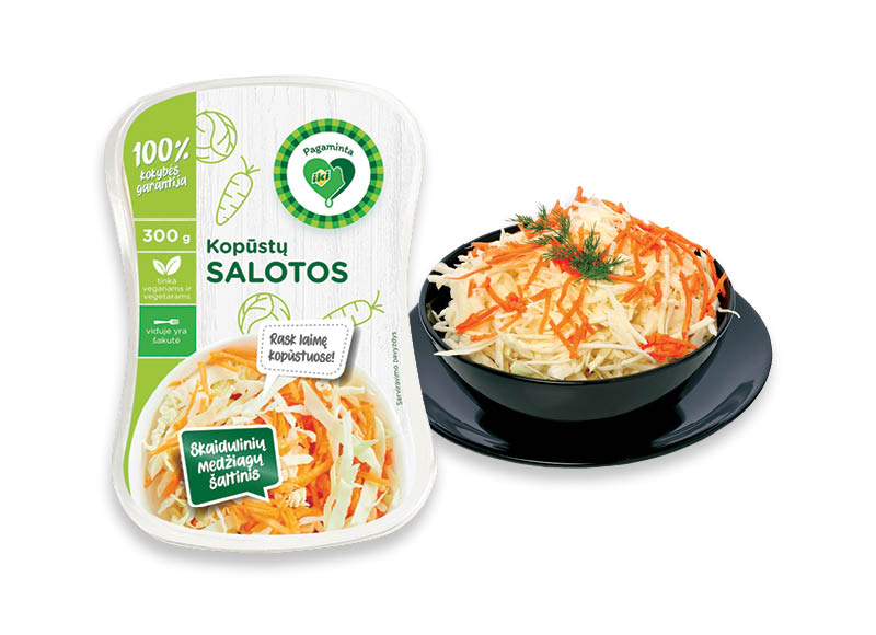 PAGAMINTA IKI kopūstų salotos
			, 
				 300 g, 5,30 Eur/kg. Ir IKI EXPRESS