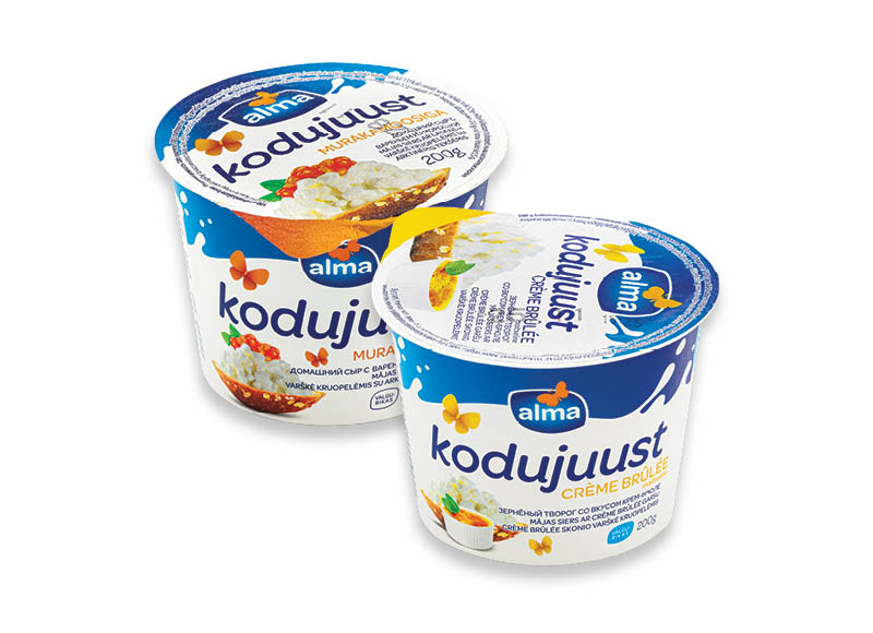 Varškei ALMA kruopelėmis
			, 
				 200 g, 2 rūšių. A lygio parduotuvėse