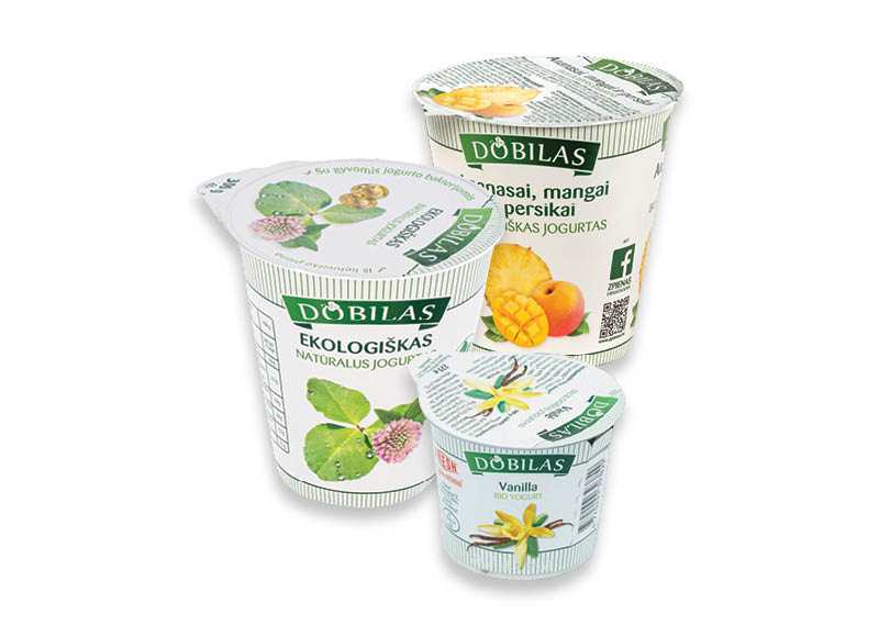 Ekologiškiems jogurtams DOBILAS
			, 
				 125 g, 300 g, 9 rūšių. Ir IKI EXPRESS
