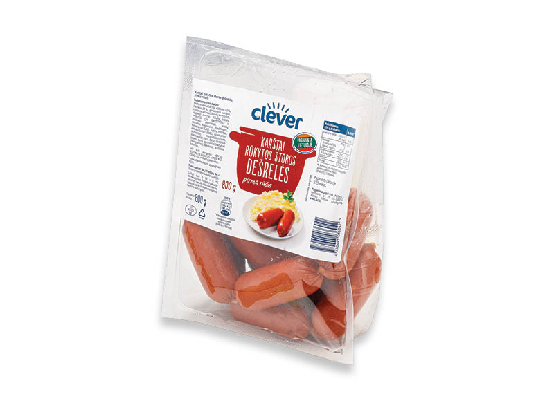 CLEVER karštai rūkytos storos dešrelės
,
800 g, 3,99 Eur/kg CLEVER karštai rūkytos storos dešrelės
,
800 g, 3,99 Eur/kg