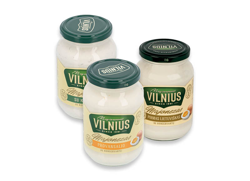 Majonezui VILNIUS PIRMAS LIETUVIŠKAS
			, 
				 475 ml, 5 rūšių