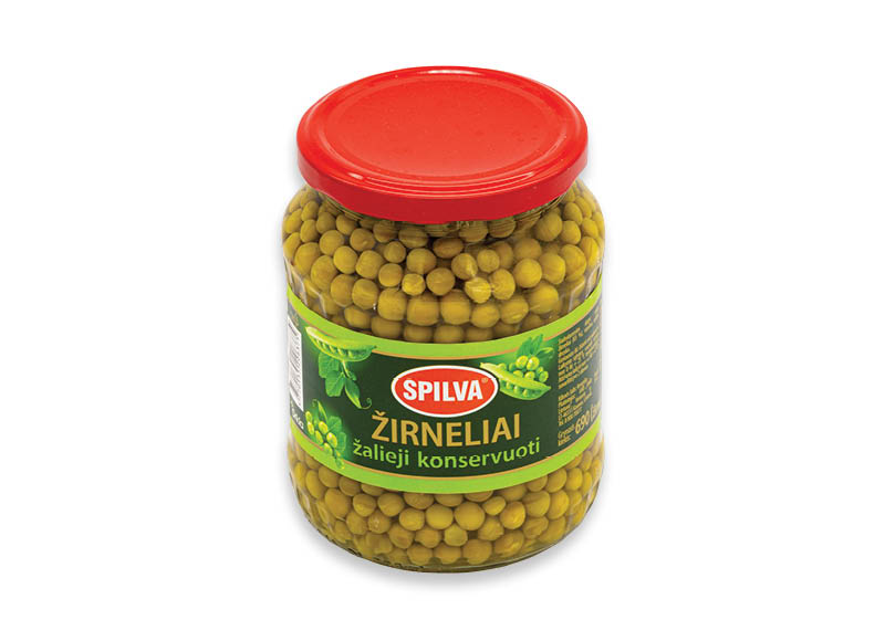 Konservuoti žalieji žirneliai SPILVA
			, 
				 690 g, 1,87 Eur/kg
