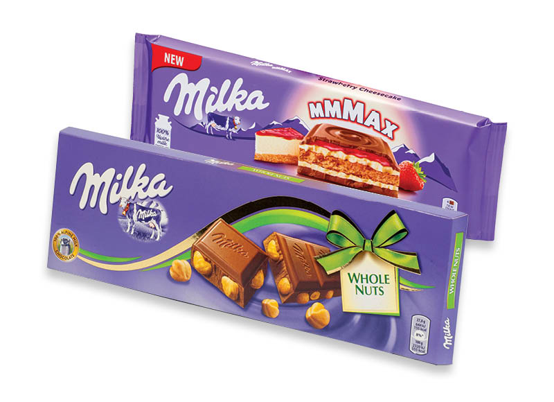 Šokolado plytelės MILKA
			, 
				 250 g, 276 g, 300 g, 6 rūšių