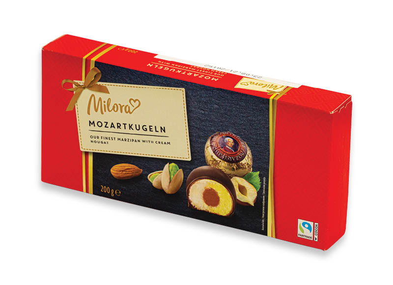 Marcipaniniai saldainiai MILORA MOZARTKUGELN
			, 
				 200 g, 12,95 Eur/kg. A lygio parduotuvėse