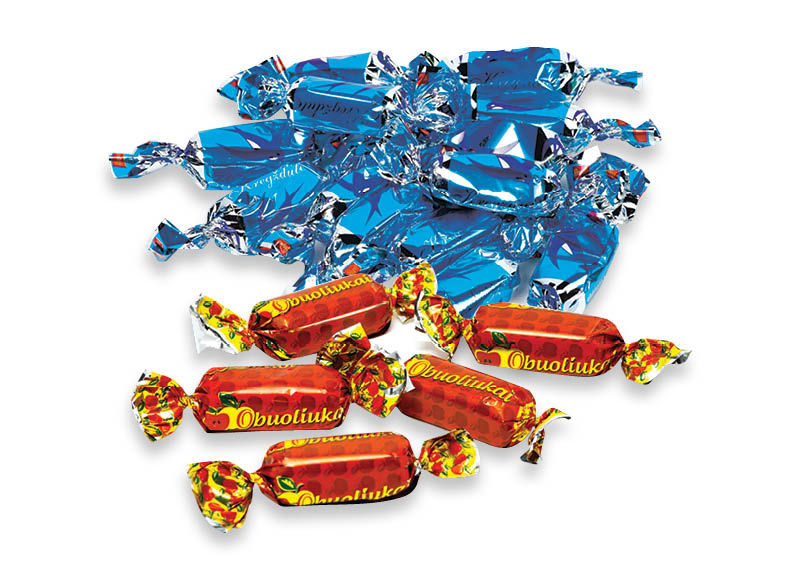 Sveriami saldainiai KREGŽDUTĖ ir OBUOLIUKAI
			, 
				 1 kg, 2 rūšių. A lygio parduotuvėse