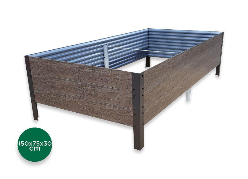 Pakelta lysvė KLASIKA, WOODLOOK/rudos spalvos
			, 
				 150 x 75 x 30 cm, 1 vnt. A lygio parduotuvėse