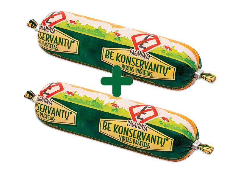 Virtas paštetas PAGAMINTAS BE KONSERVANTŲ
			, 
				 150 g, a. r., 2,09 Eur/vnt.