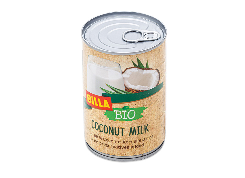 BILLA BIO kokosų gėrimas
			, 
				 400 ml, 3,73 Eur/l. A lygio parduotuvėse