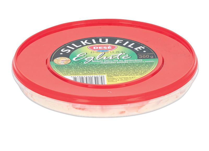 Silkių filė DESĖ EGLUTĖ
,
300 g, 7,30 Eur/kg. A lygio parduotuvėse. Ir IKI EXPRESS Silkių filė DESĖ EGLUTĖ
,
300 g, 7,30 Eur/kg. A lygio parduotuvėse. Ir IKI EXPRESS