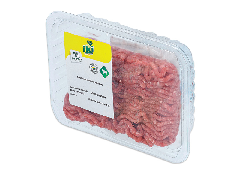 IKI smulkinta jautiena
,
(riebumas ne didesnis kaip 15%) 450 g, 5,98 Eur/kg. A lygio parduotuvėse IKI smulkinta jautiena
,
(riebumas ne didesnis kaip 15%) 450 g, 5,98 Eur/kg. A lygio parduotuvėse