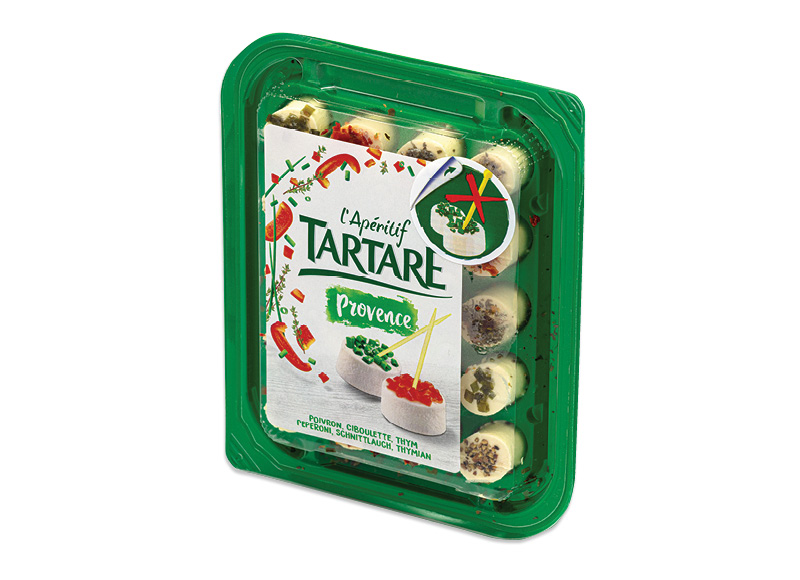 Šviežias sūris TARTARE L’APERITIF PROVENCE
			, 
				 100 g, 29,90 Eur/kg. Ir IKI EXPRESS