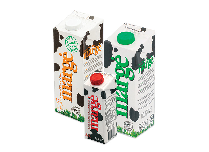 UHT pienui, grietinėlei MARGĖ
			, 
				 250 ml, 1 l, 7 rūšių. Ir IKI EXPRESS