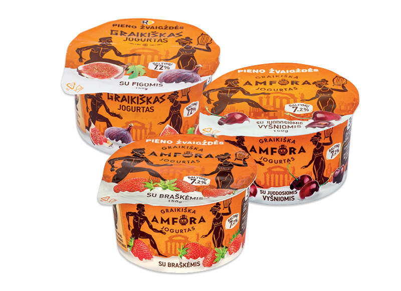 Jogurtas GRAIKIŠKA AMFORA
			, 
				 150 g, 4 rūšių, 6,60 Eur/kg