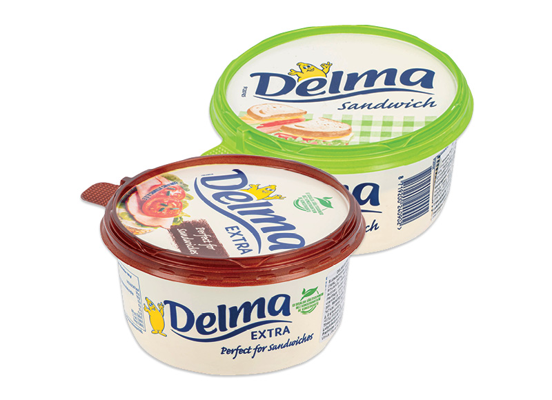 Margarinui DELMA
			, 
				 450 g, 2 rūšių