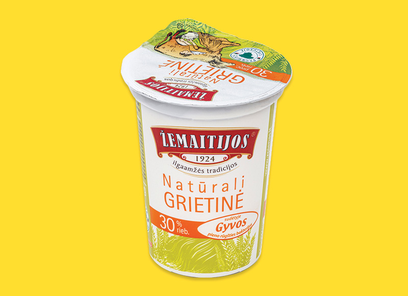 ŽEMAITIJOS grietinė
			, 
				 400 g, 30 % rieb., 4,73 Eur/kg. Ir IKI EXPRESS