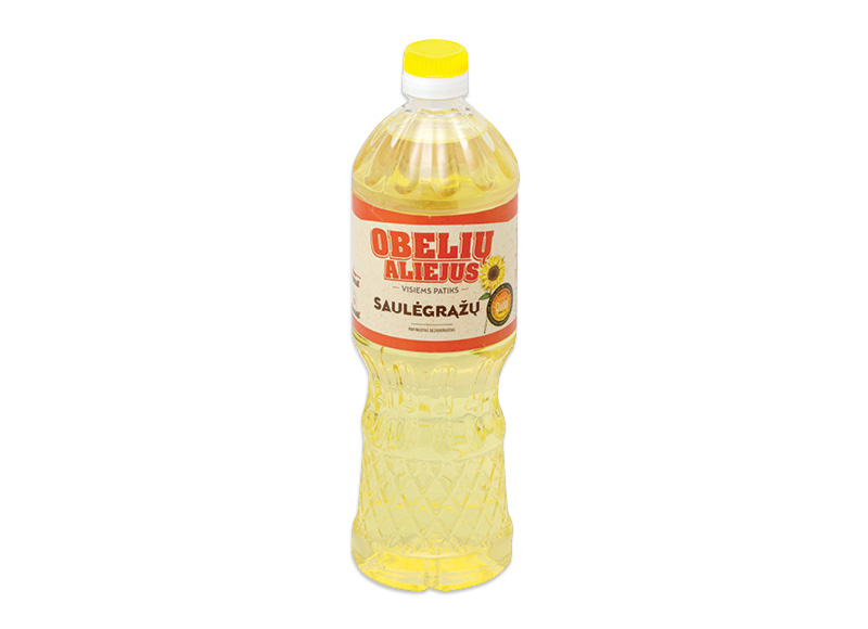 OBELIŲ saulėgrąžų aliejus
			, 
				 0,9 l, 2,77 Eur/l. A lygio parduotuvėse