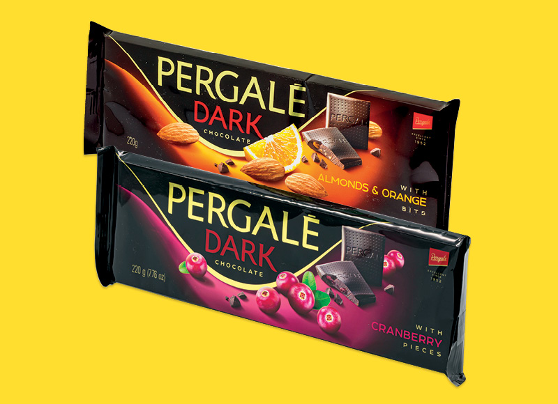 Šokolado plytelė PERGALĖ
,
220 g, 250 g, 4 rūšių Šokolado plytelė PERGALĖ
,
220 g, 250 g, 4 rūšių